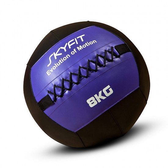 картинка Тренировочный мяч мягкий WALL BALL SKYFIT, 12кг SF-WB12K  - Увеличенное фото 