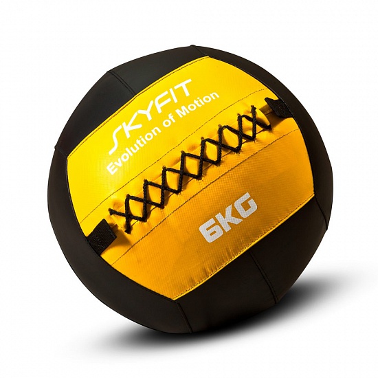картинка Тренировочный мяч мягкий WALL BALL SKYFIT, 6кг SF-WB6K  - Увеличенное фото 